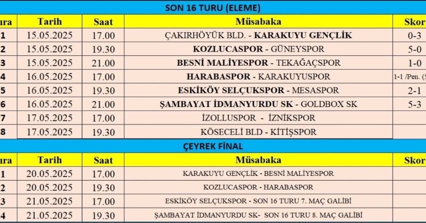 Besni Kaymakamlığı Gençlik Kupası (4)