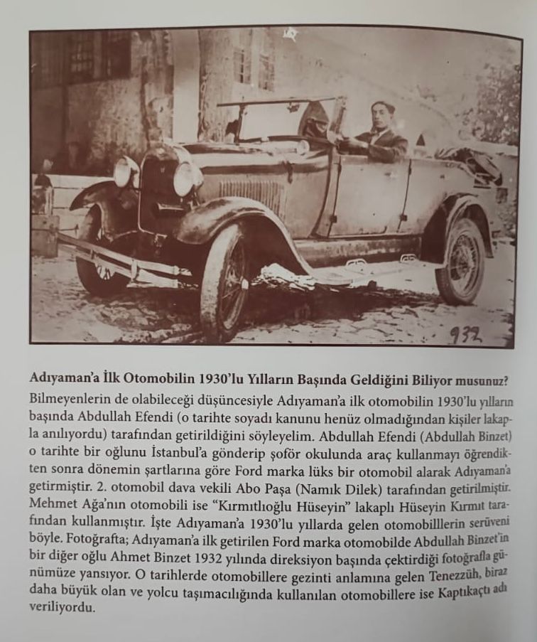 Adıyaman Ilk Otomobili Ford