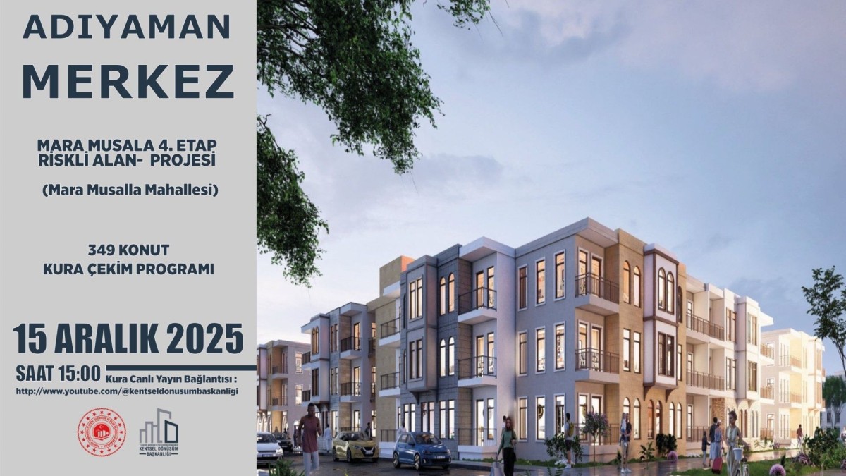 Mara Musalla 4. Etap Riskli Alan Projesi'nde 349 Konut İçin Kura Çekimi Yapılacak
