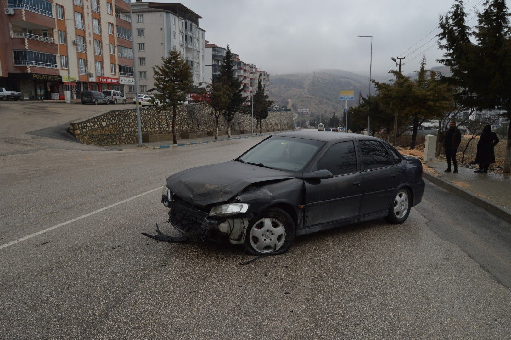 Besni’de Maddi Hasarlı Trafik Kazası