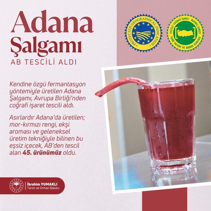 Adana Şalgamı Tescil