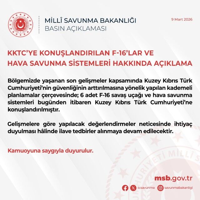 Türkiye’den Kktc’ye F 16’Lı Güvenlik Kalkanı1