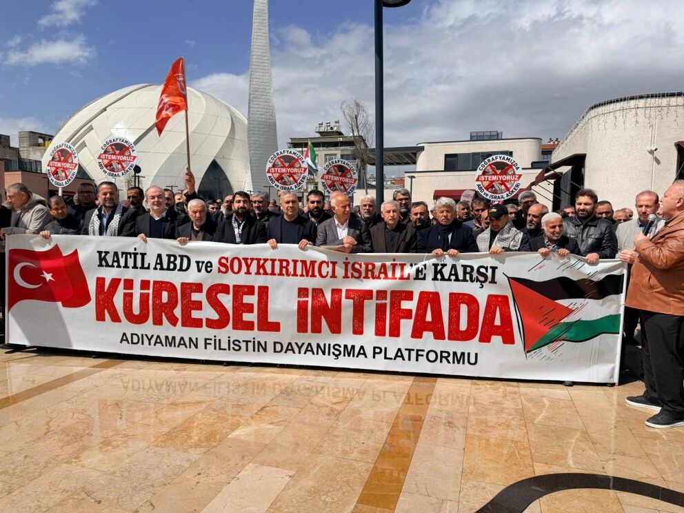 Adıyaman’da İsrail’e Sert Protesto