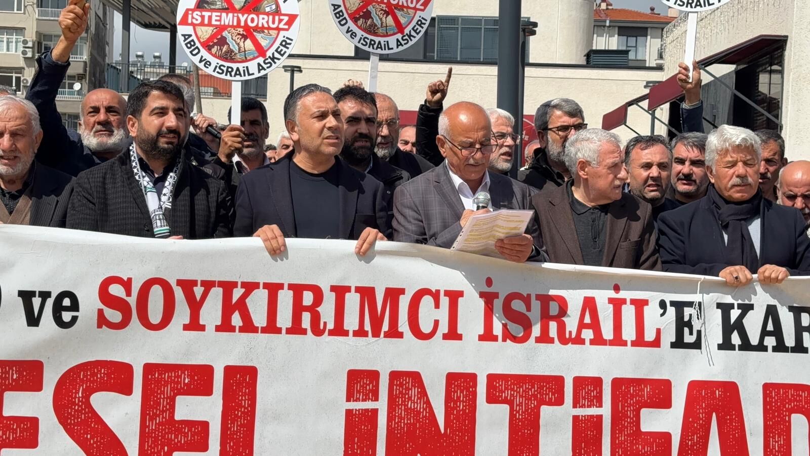 Adıyaman’da İsrail’e Sert Protesto1