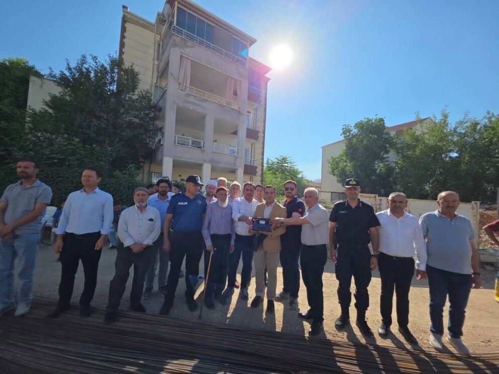 Gölbaşı'nda Erek Baba Camii'nin Temeli Atıldı1