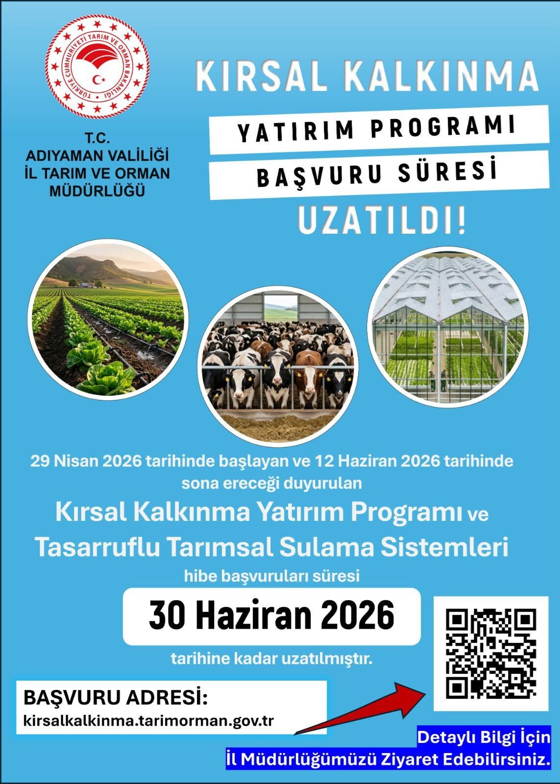 Kırsal Kalkınma Başvuruları Uzatıldı