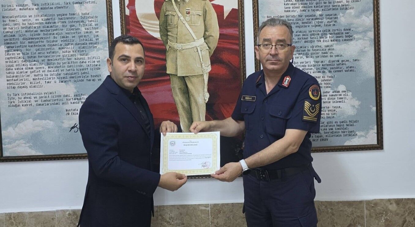 Gölbaşı'nda Jandarma Personeline Başarı Belgesi1