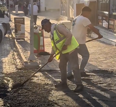 Kahta'da Ahmet Aydın Caddesi Yenileniyor3