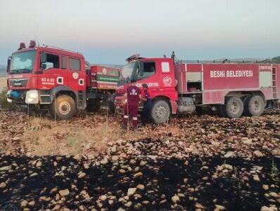 Besni'de Orman Yangını Büyüdü, İtfaiye Ölümle Burun Buruna4