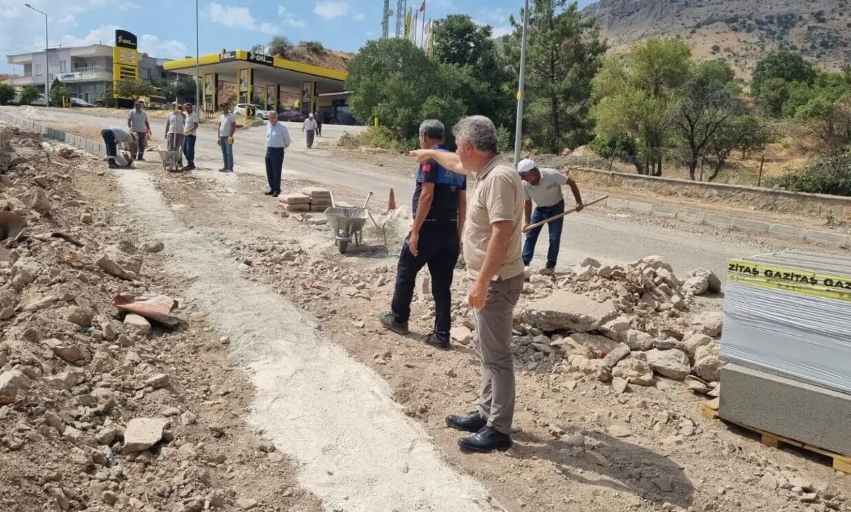 Tut’un İlçe Girişinde Kapsamlı Çalışma Başladı2