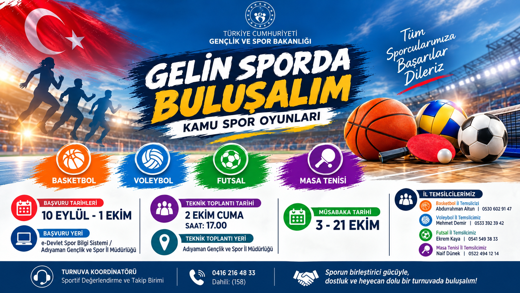 Adıyaman’da Kamu Spor Oyunları Başlıyor!
