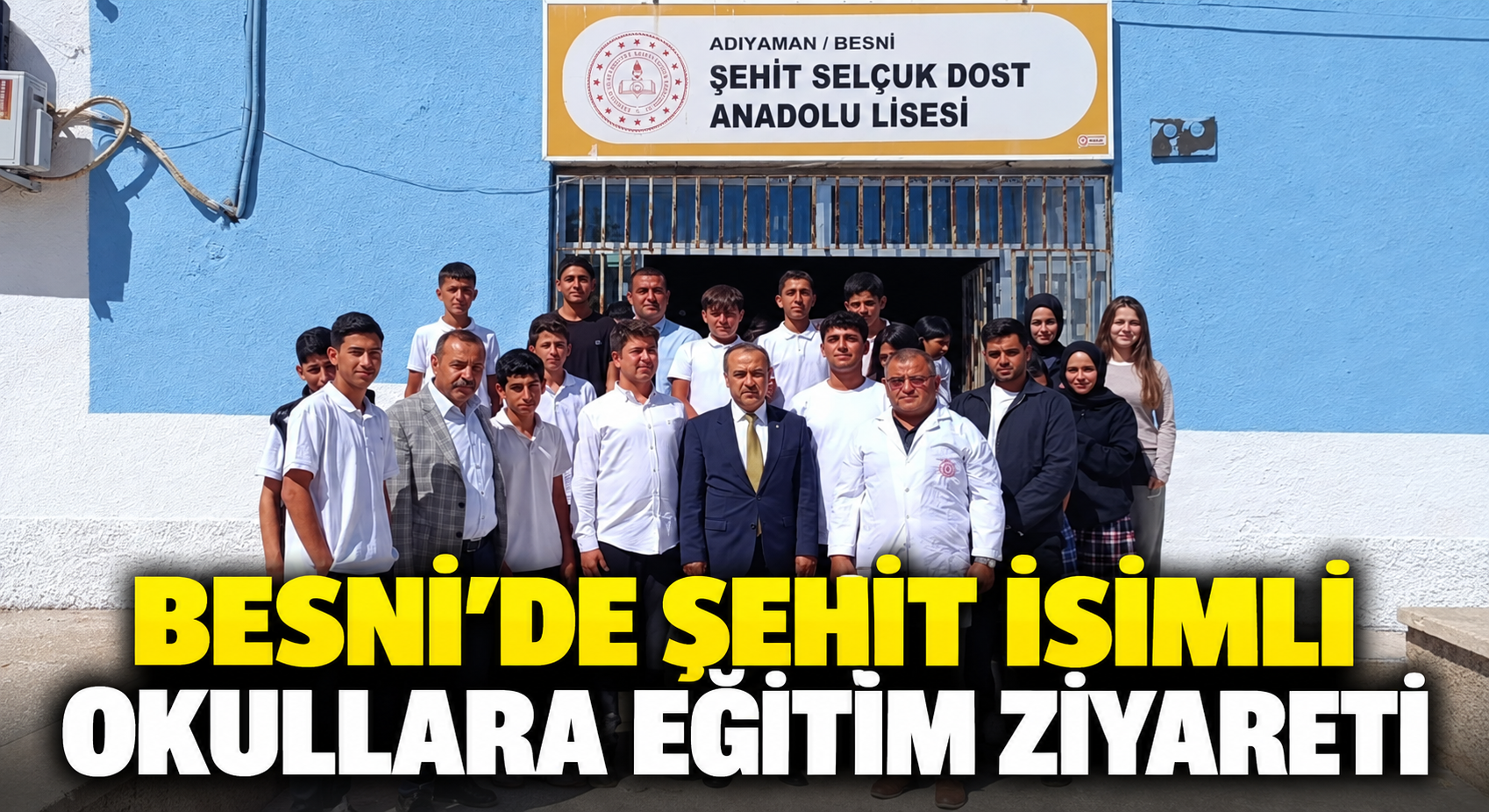 Besni’de İlçe Milli Eğitim Müdüründen Okul Ziyareti