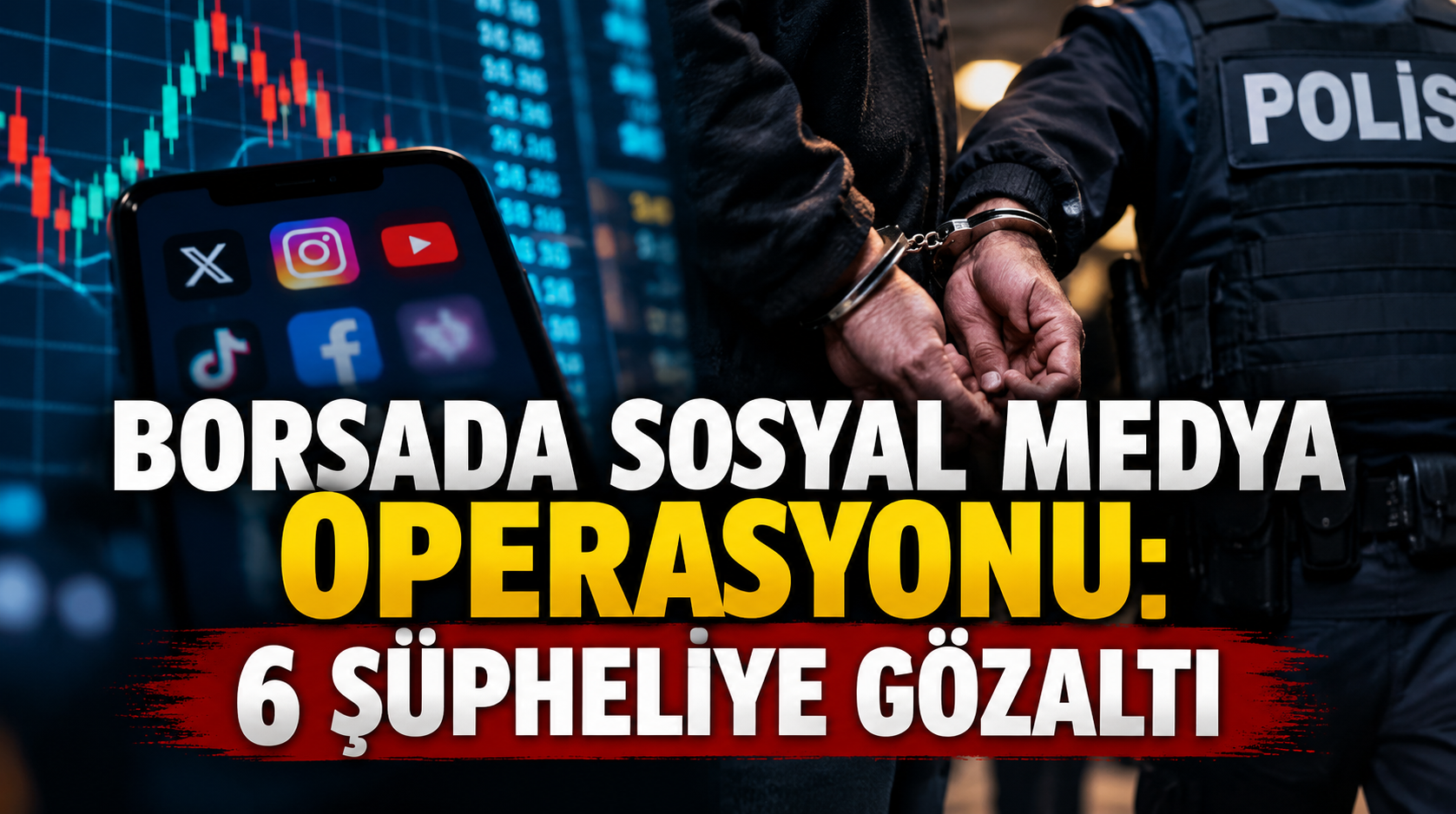 Borsada Sosyal Medya Operasyonu: 6 Şüpheliye Gözaltı