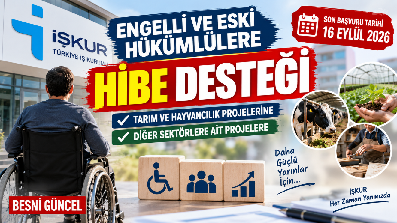 İŞKUR’dan Engelli ve Eski Hükümlülülere Hibe Desteği