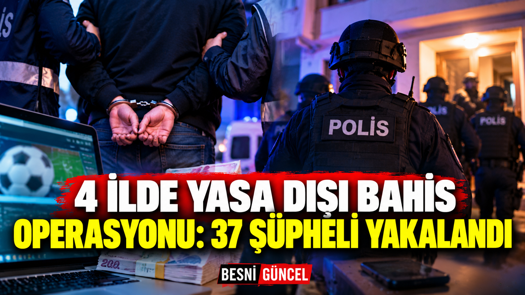 4 ilde yasa dışı bahis operasyonu: 37 şüpheli yakalandı