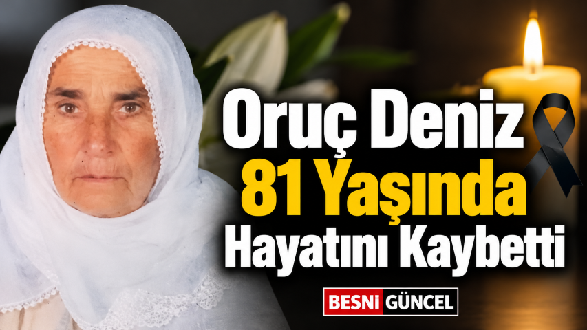 Oruç Deniz İçin Taziye İlanı (Küçük)