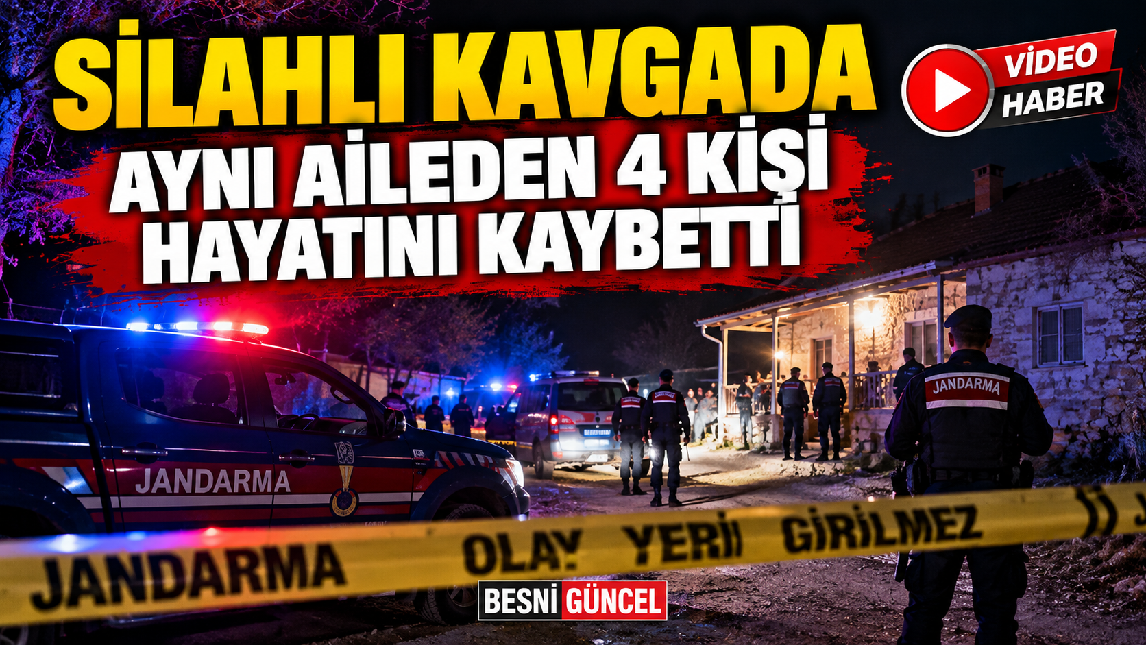 Silahlı Saldırıda Aynı Aileden 4 Kişi Öldü