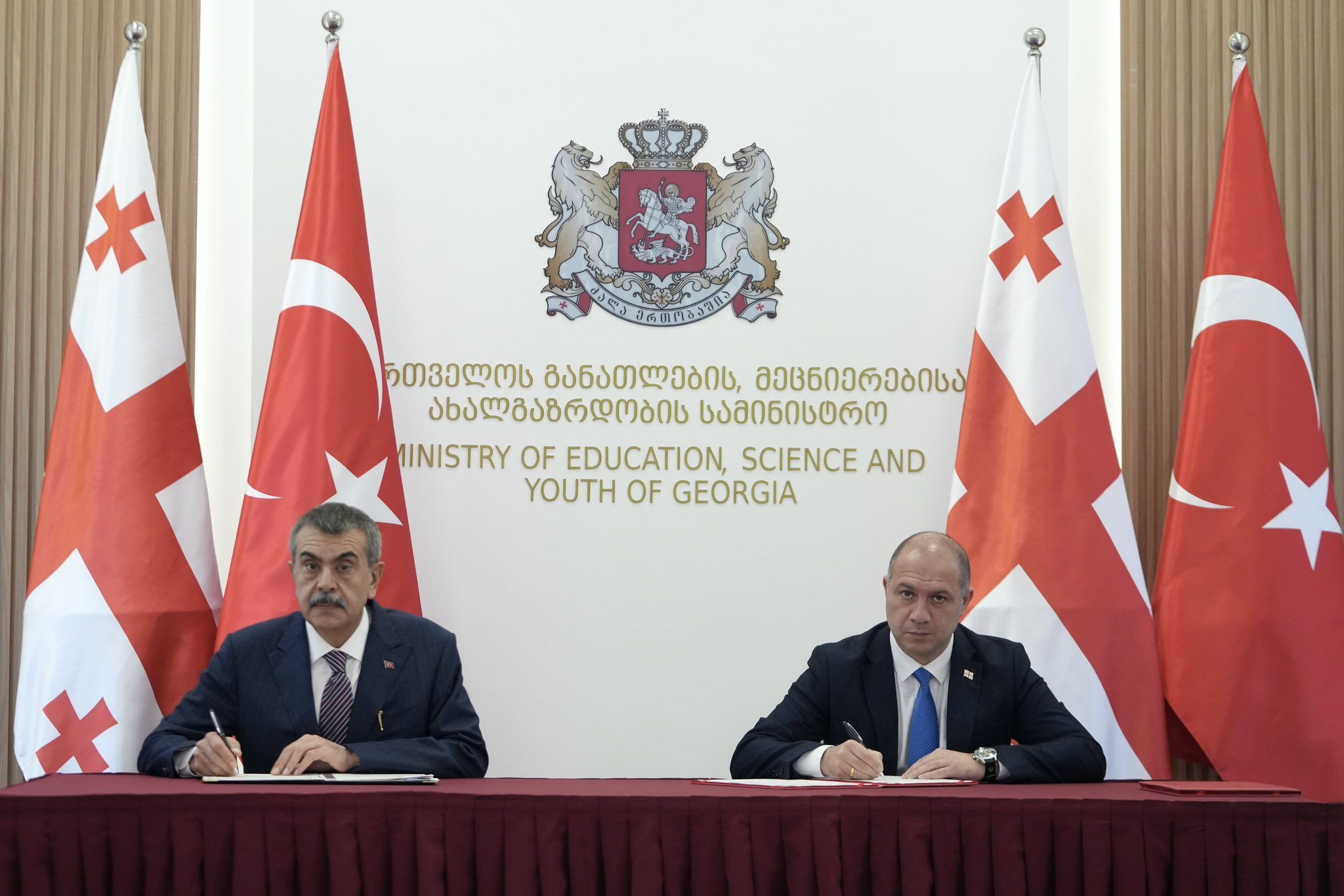 Türkiye Ile Gürcistan Arasında Eğitim Iş Birliği Anlaşması Imzalandı