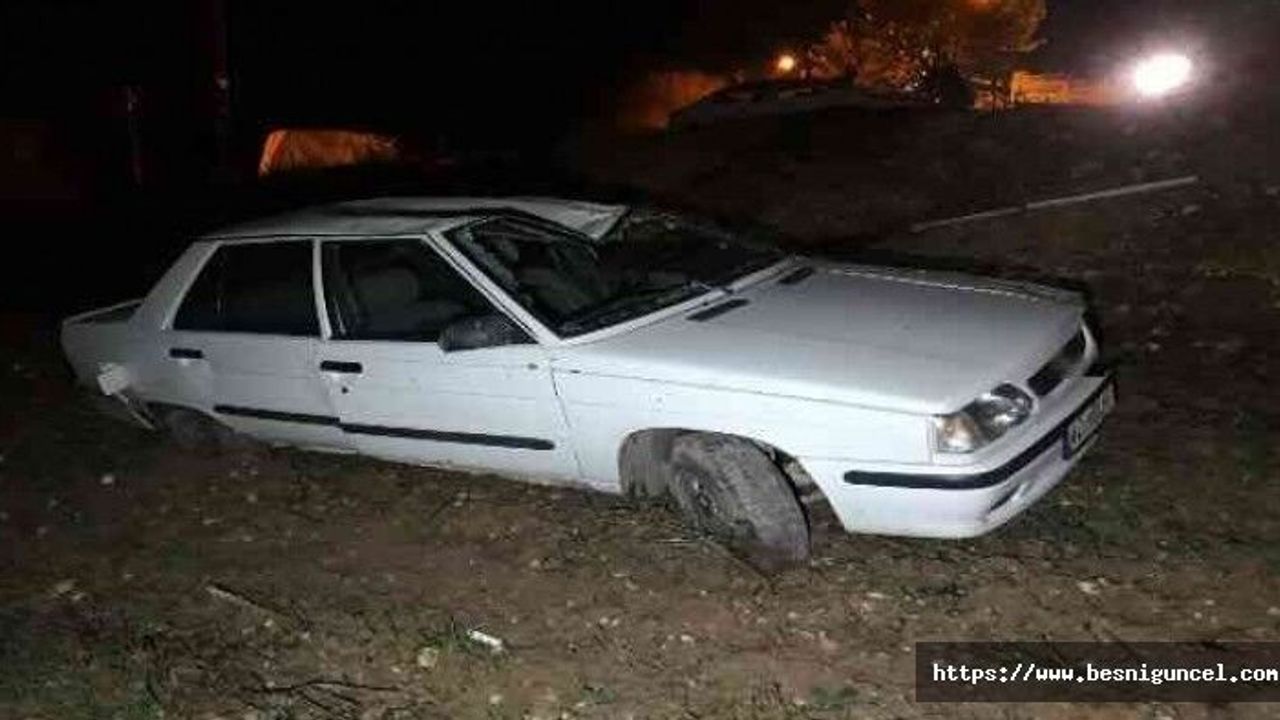 Kontrolden çıkan otomobil takla attı: 2 yaralı
