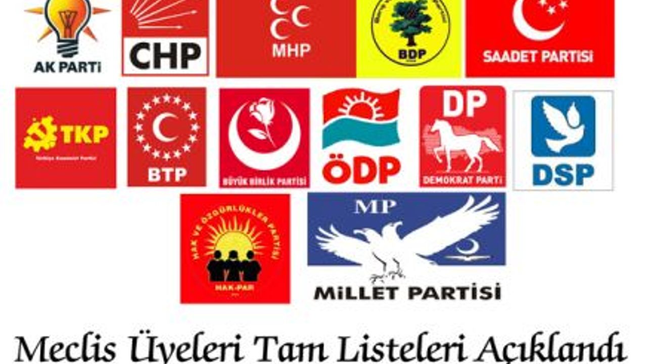 Meclis Üyeleri Tam Listeleri Açıklandı