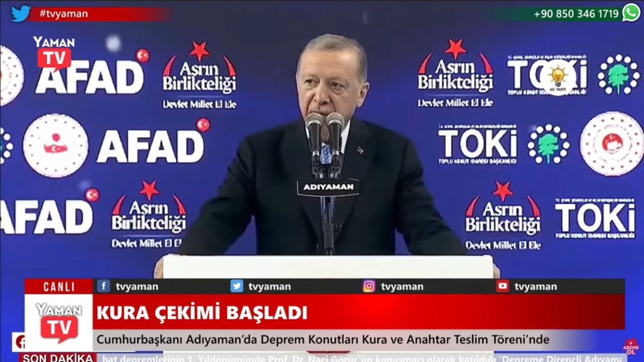 Cumhurbaşkanı Erdoğan Adıyaman’da 