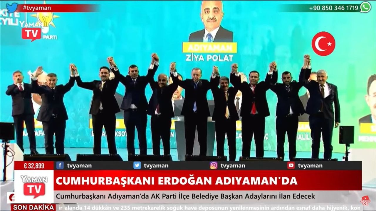 Cumhurbaşkanı Erdoğan ilçe belediye başkan adaylarını açıklıyor