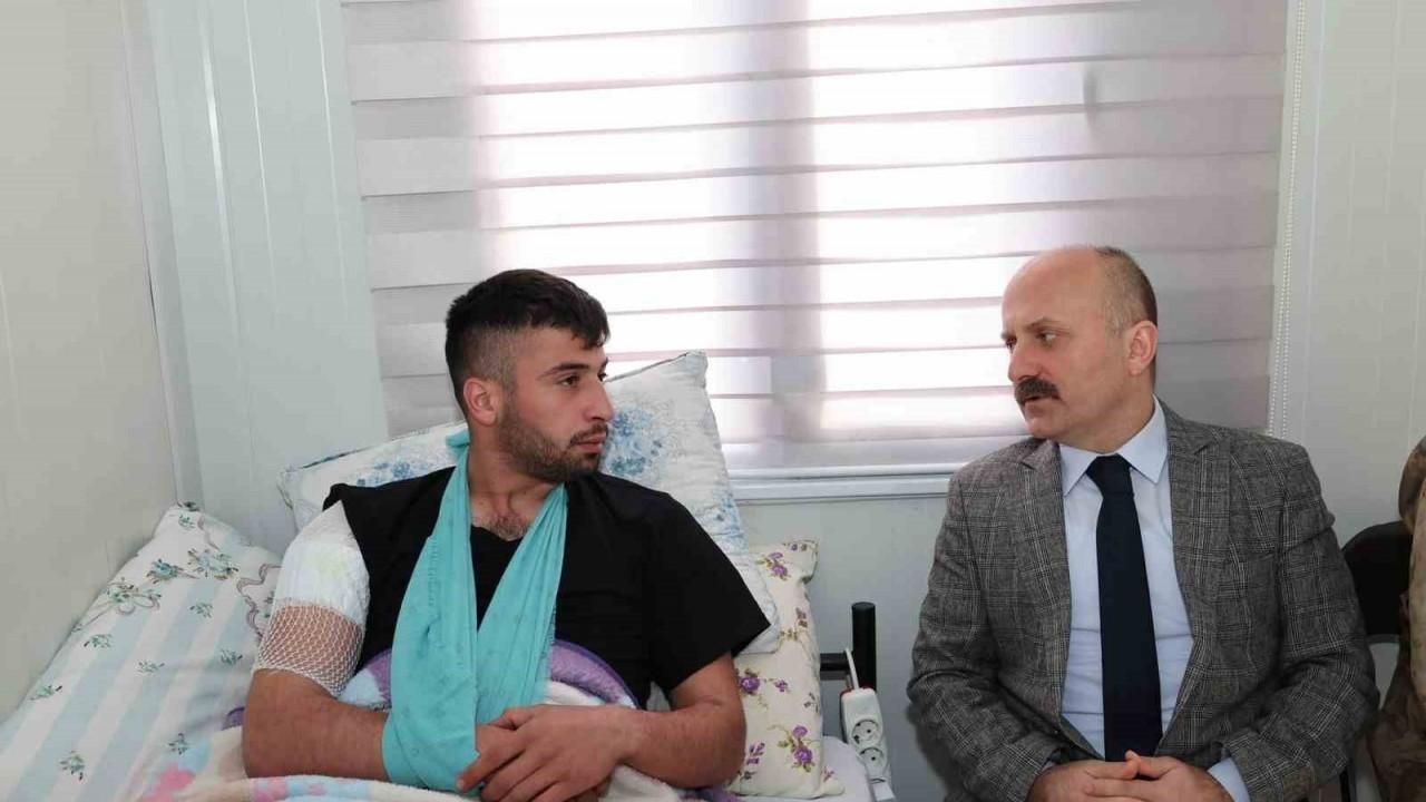 Vali Osman Varol, yaralı askeri ziyaret etti