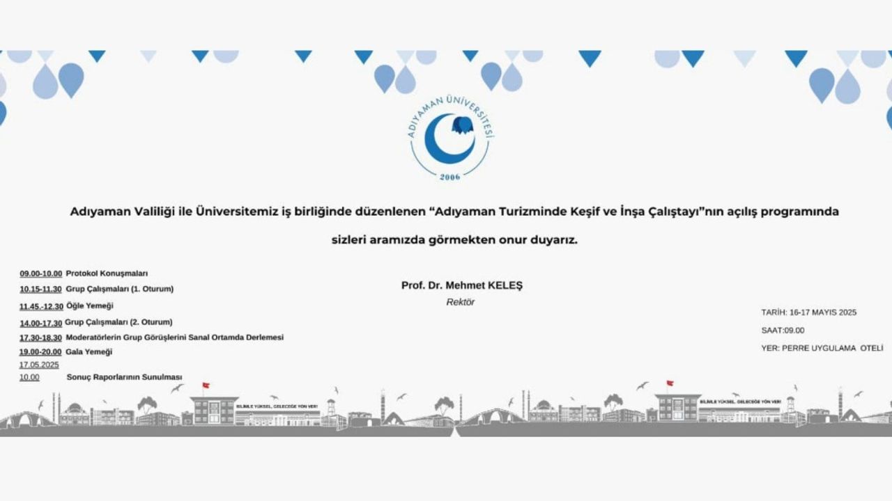 Adıyaman'da turizmin yol haritası belirleniyor