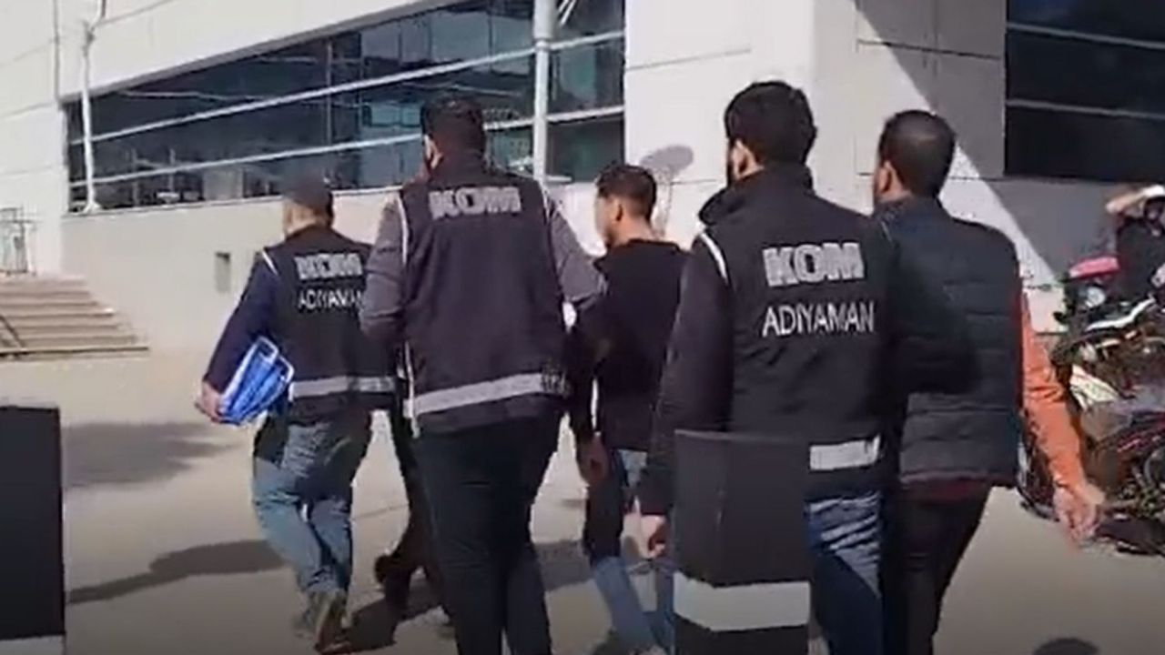 Adıyaman'da 2 şüpheli elektronik operasyonunda adliyeye sevk edildi