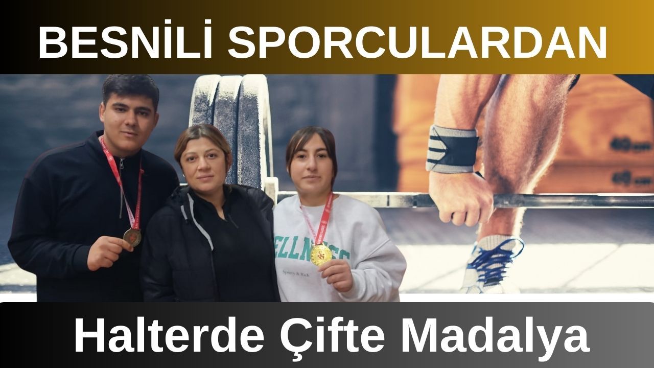 Şambayat Anadolu Lisesi'nden Halterde Çifte Madalya