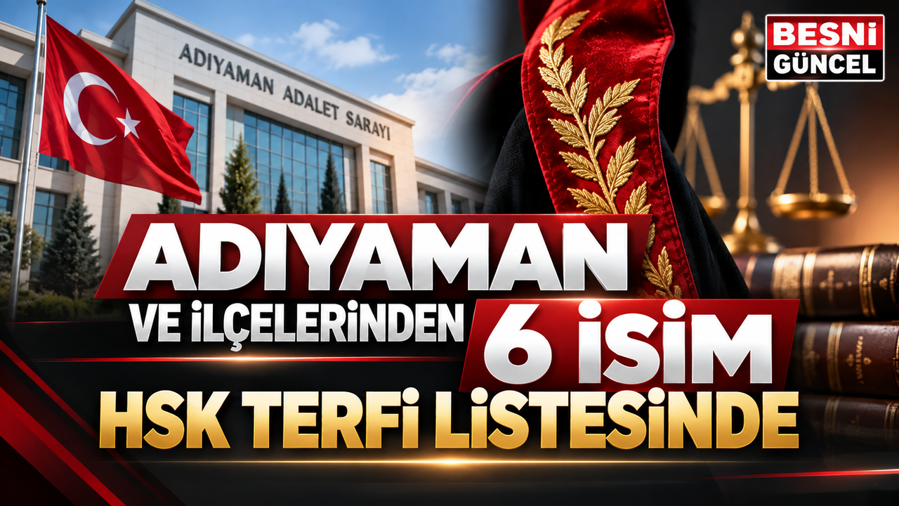 Adıyaman ve İlçelerinden 6 İsim HSK Terfi Listesinde