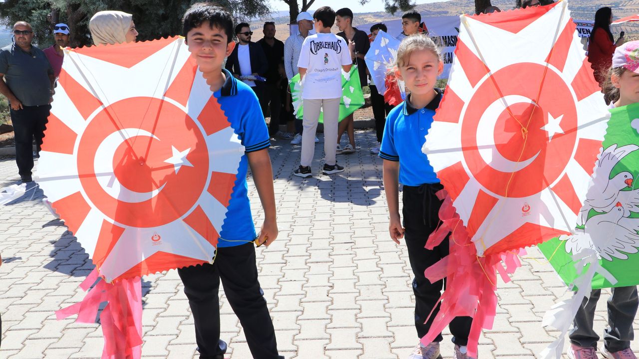 Kilis'ten Gazze'li çocuklara uçurtmalı destek