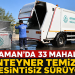 Adıyaman’da 33 Mahallede Konteyner Temizliği