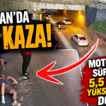 Adıyaman’da Feci Kaza! Motosiklet Sürücüsü 5,5 Metre Yükseklikten Düştü