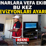 Çınarlara Vefa Ekibi Yaşlıların Televizyonunu Ayarladı