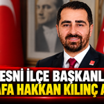 CHP Besni İlçe Başkanlığına Mustafa Hakkan Kılınç Atandı