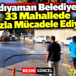 Adıyaman’da Tozla Mücadelede Çift Vardiya Mesaisi
