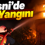 Besni’de Merinos Taziye Evi Mevkiinde Ev Yangını