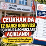 Çelikhan’da 12 Bahçe Görevlisi İçin TYP Kura Sonuçları Açıklandı