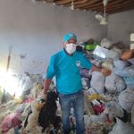 Ceylanpınar'da çöp evden 8 kamyon atık çıkarıldı