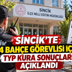 Sincik’te 14 Bahçe Görevlisi İçin TYP Kura Sonuçları Açıklandı
