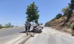 Kontrolden çıkan otomobil takla attı: 4 yaralı