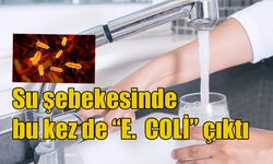 Su şebekesinde bu kez de “E. COLİ” çıktı