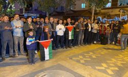 Adıyaman’da Filistin’e dua, İsrail’e lanet