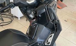 Kaza yerinden çalınan motosiklet bulundu