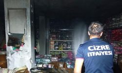 Şırnak'ın Cizre İlçesinde işyerinde yangın