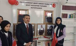 Şehit polisler adına kütüphane açıldı