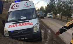 Hastaneden ilçeye dönen ambulans kaza yaptı: 1 yaralı