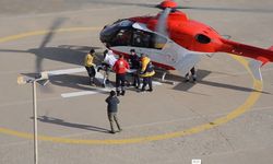 Hasta ambulans helikopter ile Şanlıurfa’ya getirildi