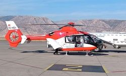Ambulans helikopter 60 yaşındaki vatandaş için havalandı